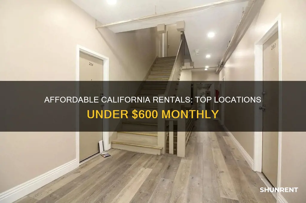 where to rent for under 600 in california