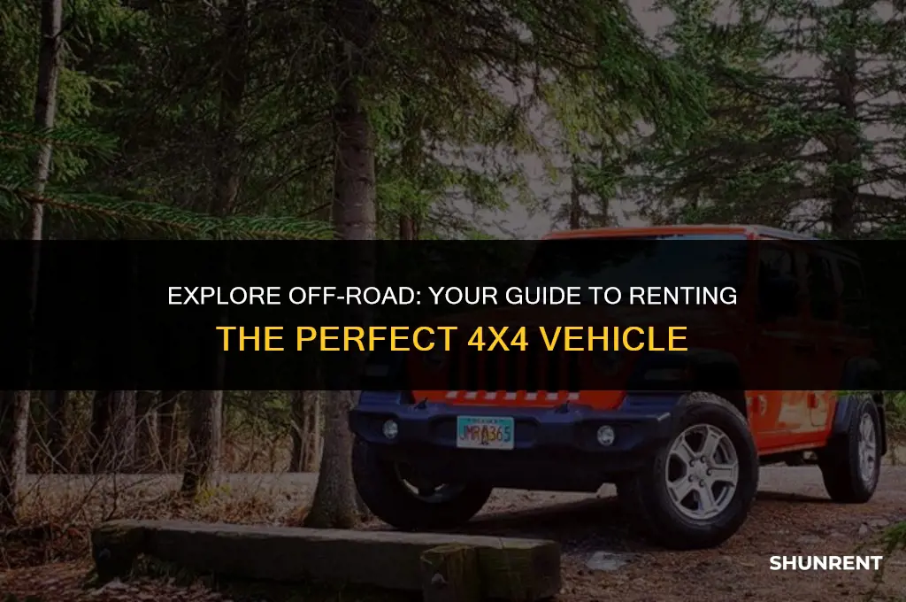 where to rent four wheel drive vehicle