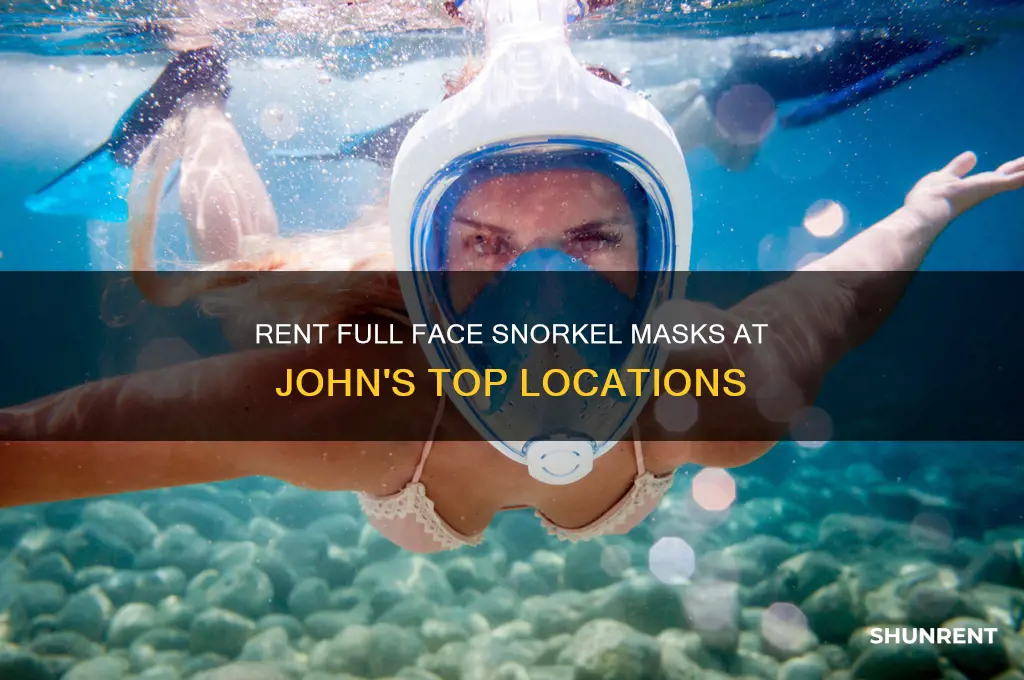 where to rent full face snorkel mask at john