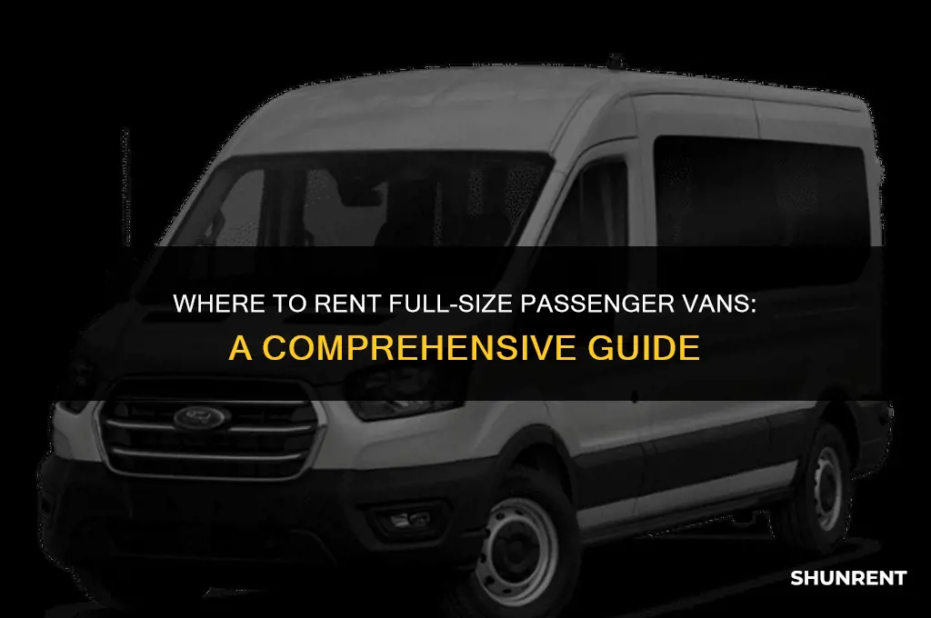 where to rent full size passenger van