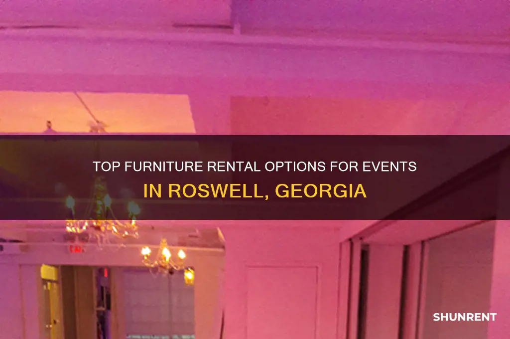 where to rent furniture for an event in roswell georgia