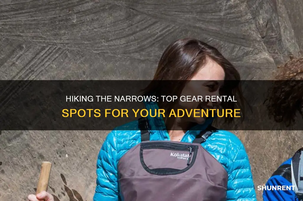 where to rent gear to hike the narrows