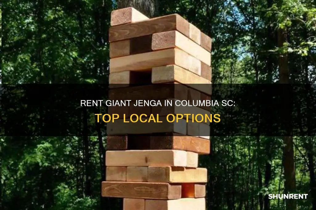where to rent giant jenga in columbia sc