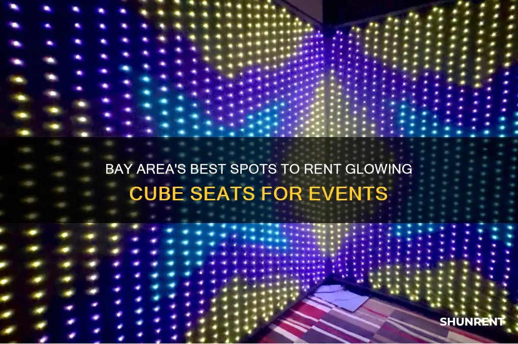 where to rent glowing cube seat in bay area