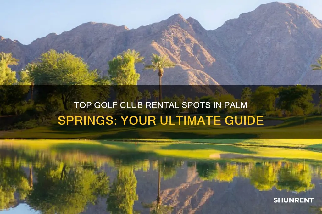 where to rent golf clubs in palm springs
