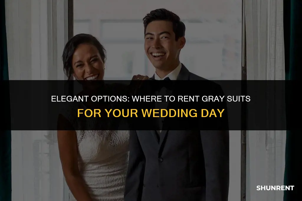 where to rent gray suits for wedding