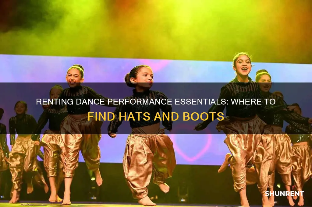 where to rent hat and boots for dance performance