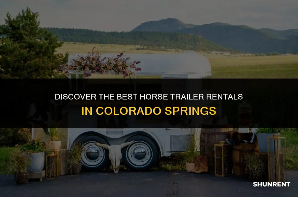 where to rent horse trailer colorado springs