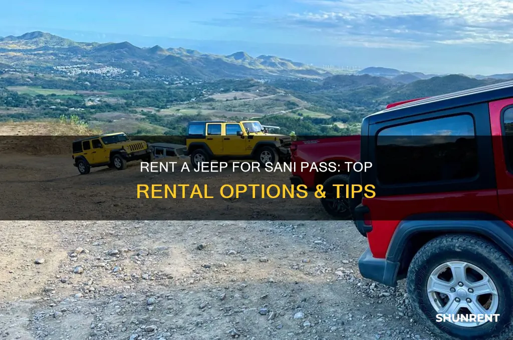 where to rent jeep to drive up sani pass