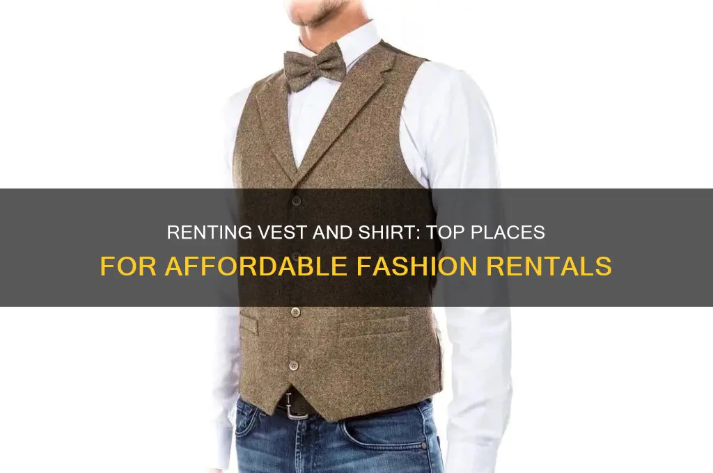 where to rent just a vest and a shirt
