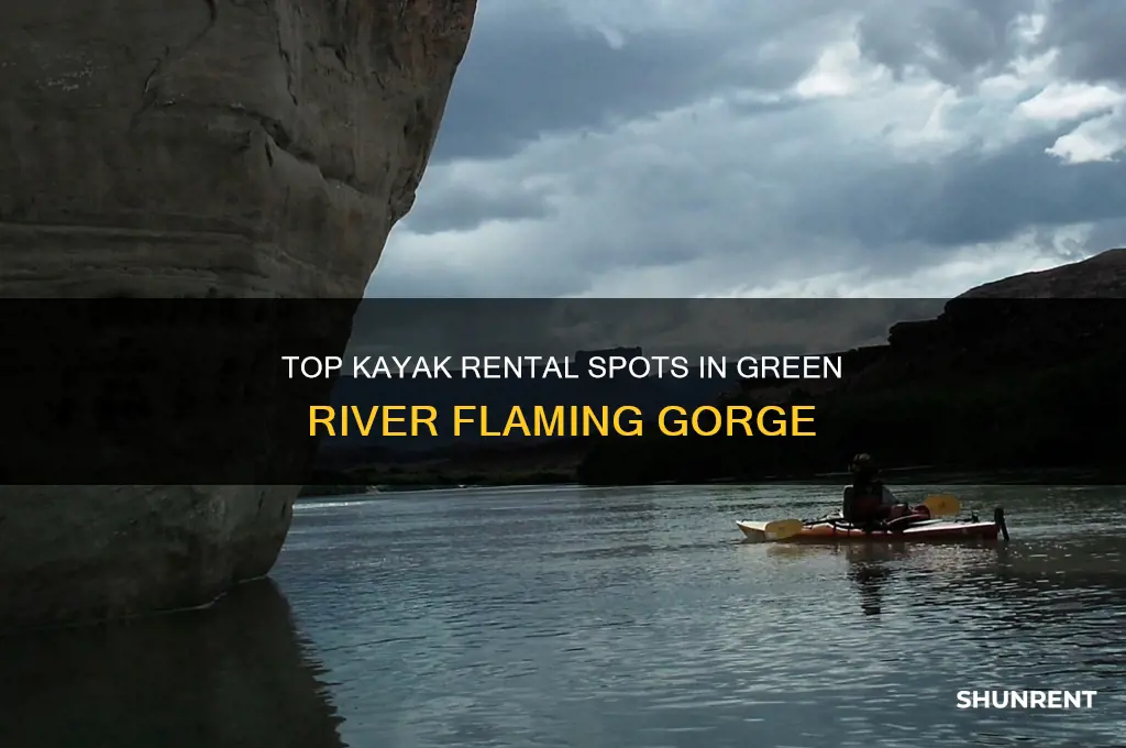 where to rent kayak in green river flaming gorge