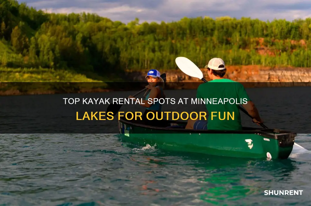 where to rent kayaks at a minneapolis lake