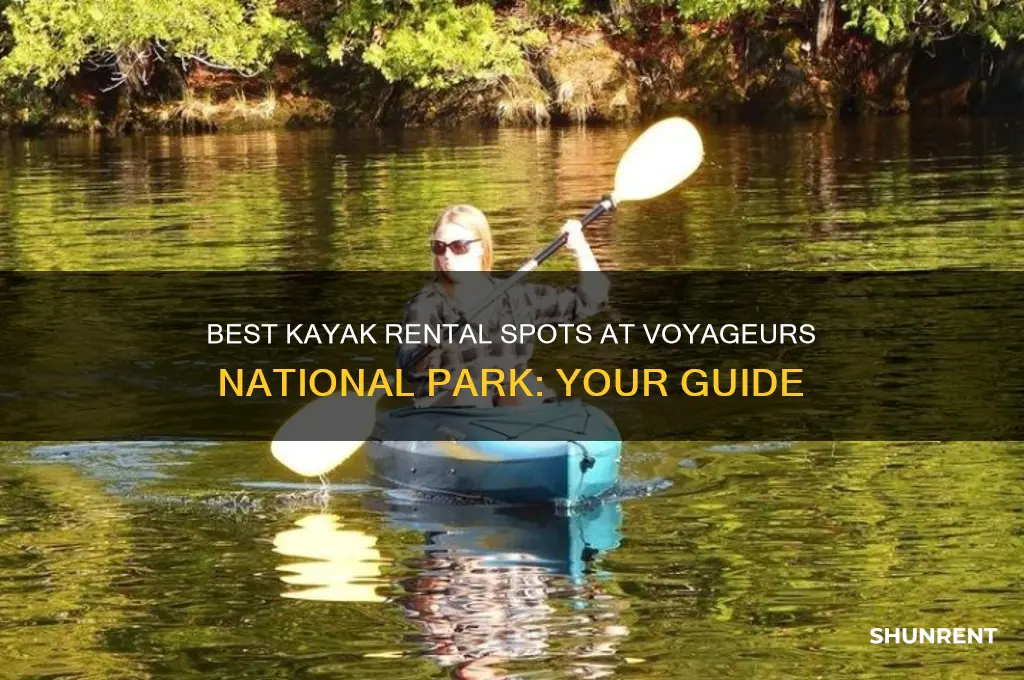 where to rent kayaks at voyageurs national park