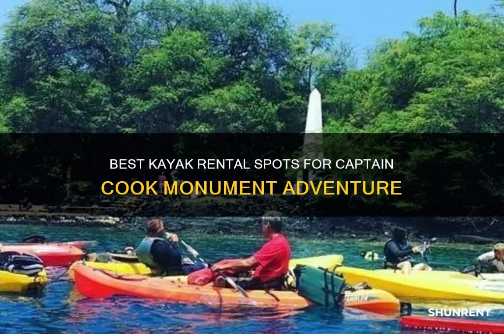 where to rent kayaks for captain cook monument