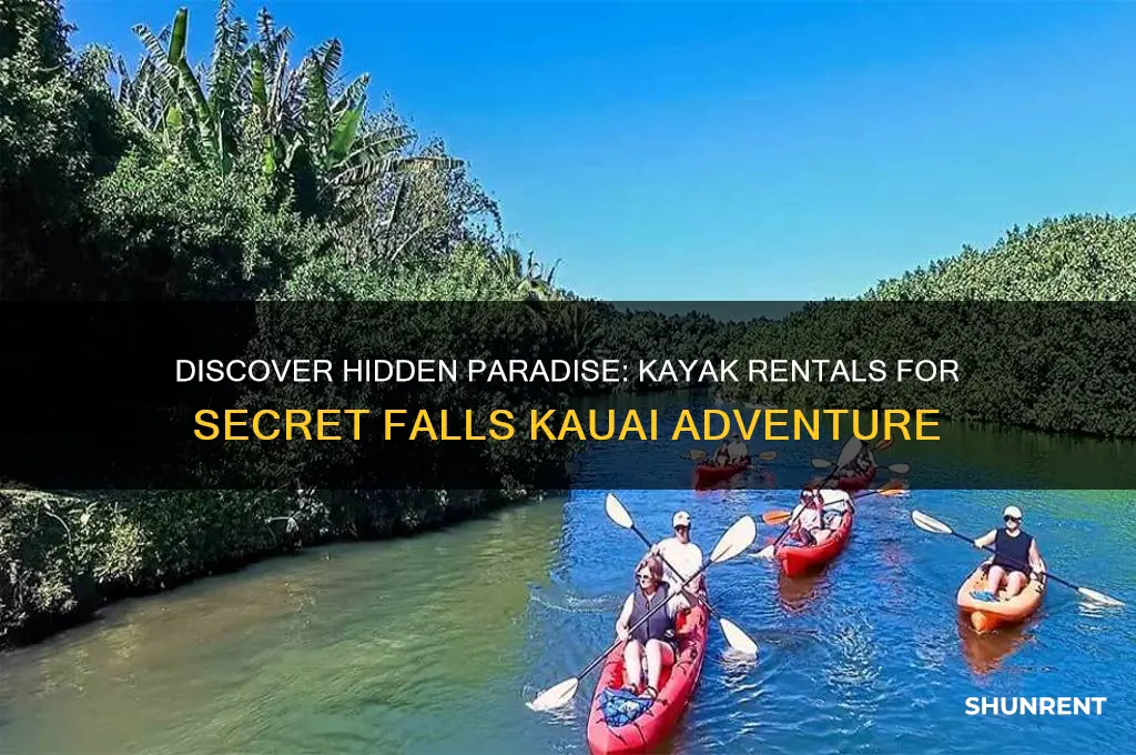 where to rent kayaks for secret falls kauai
