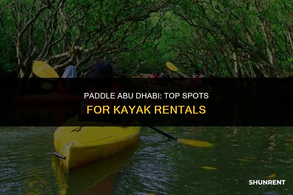 where to rent kayaks in abu dhabi