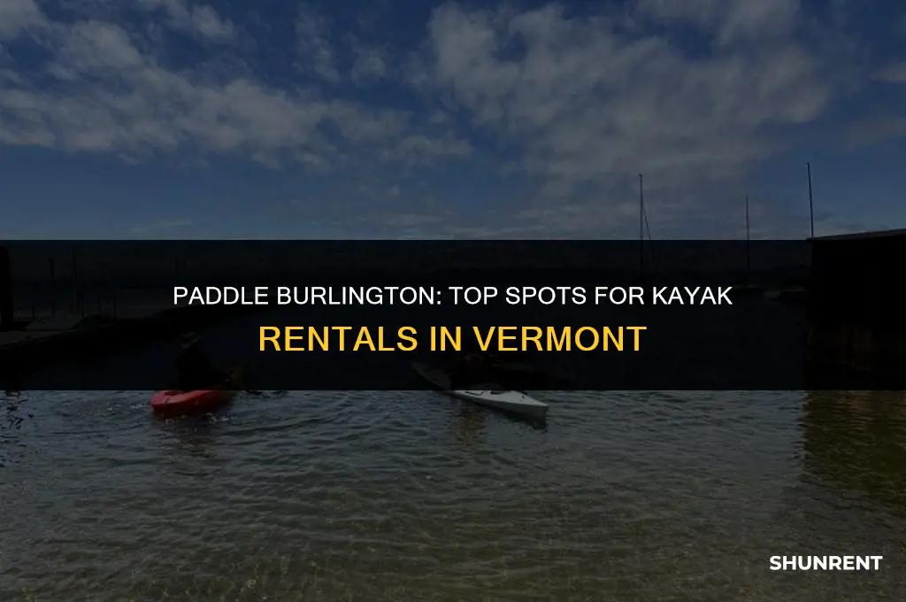 where to rent kayaks in burlington vt