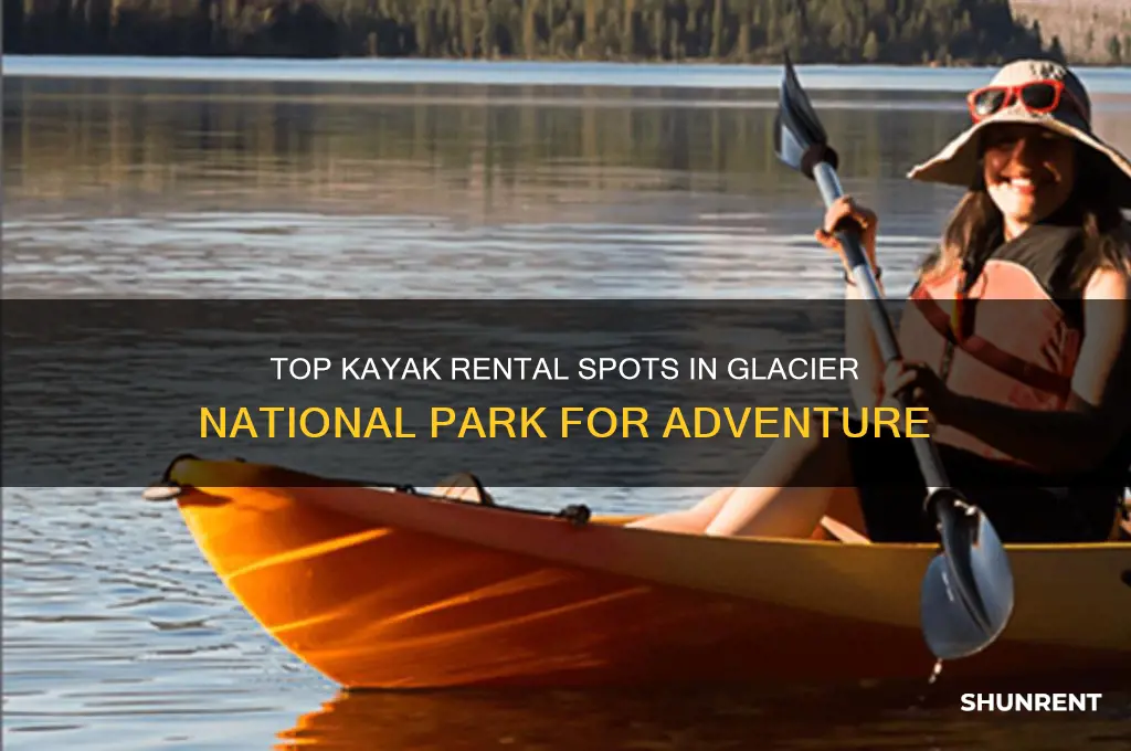 where to rent kayaks in glacier national park