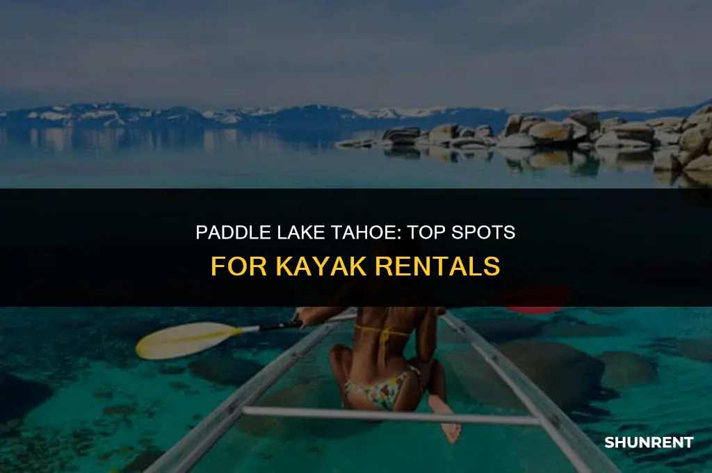 where to rent kayaks in lake tahoe