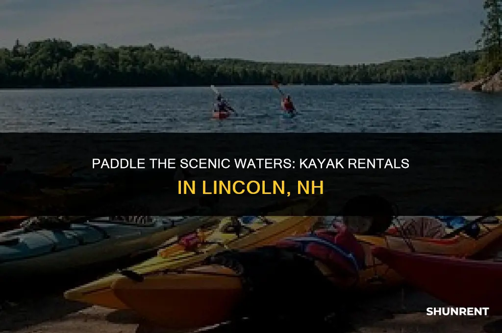 where to rent kayaks in lincoln nh