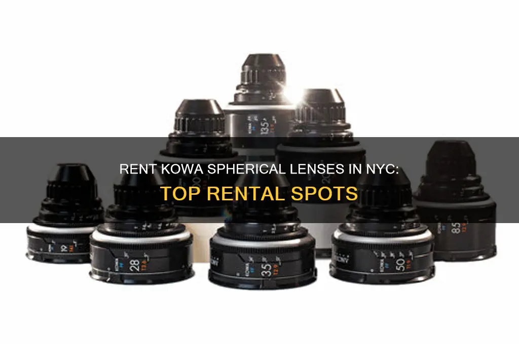 where to rent kowa spherical lenses in new york