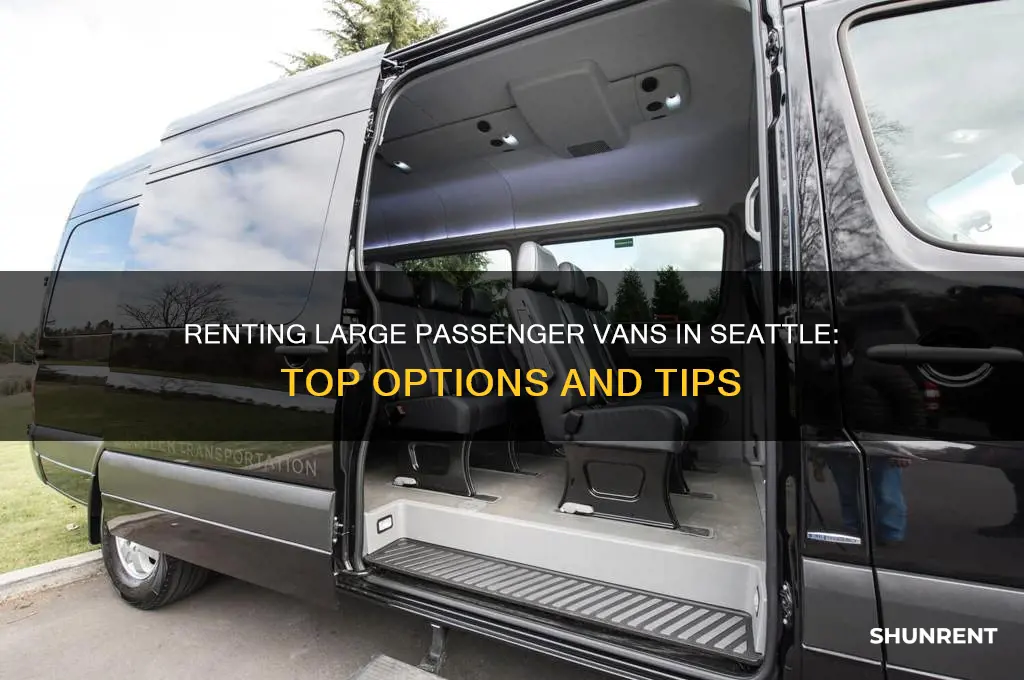 where to rent large passenger van in seattle washington