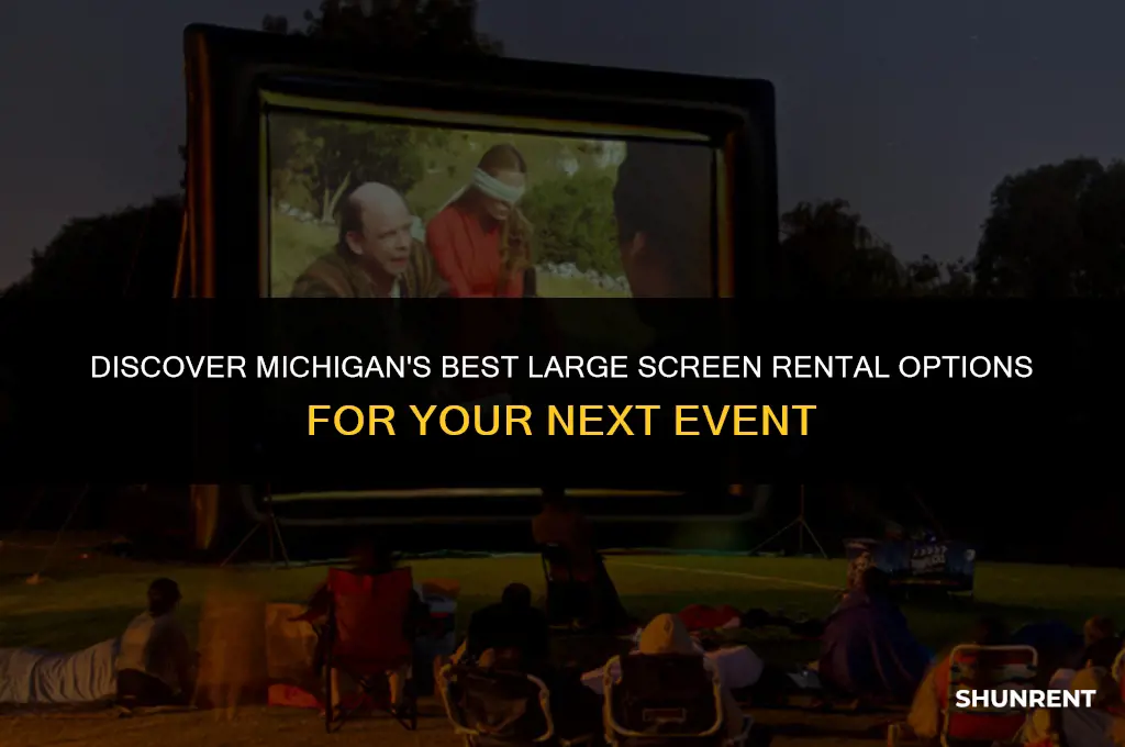 where to rent large screen in michigan