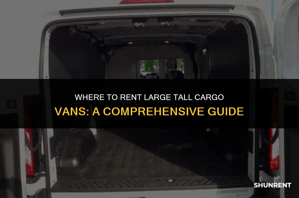 where to rent large tall cargo vans