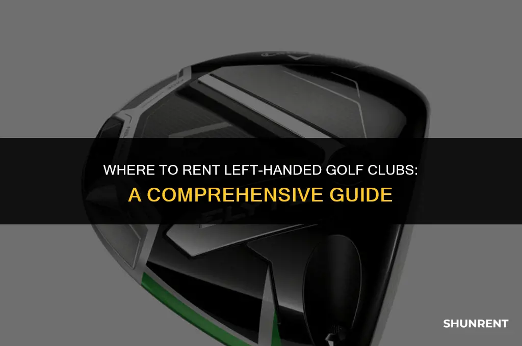where to rent left handed golf clubs