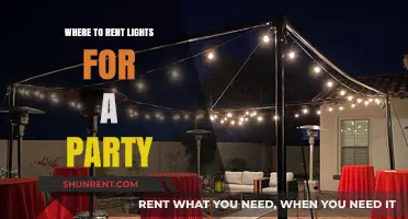 Where to Rent Lights for a Party: A Comprehensive Guide