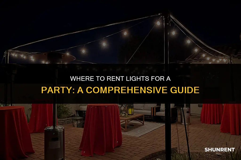 where to rent lights for a party