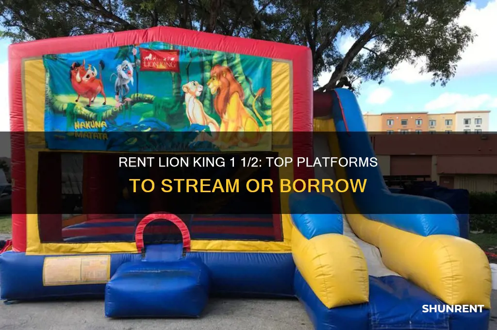 where to rent lion king 1 1 2