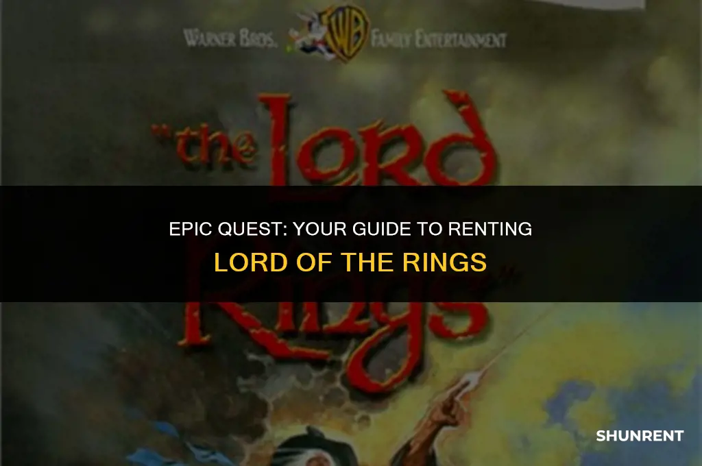 where to rent lord of the rings