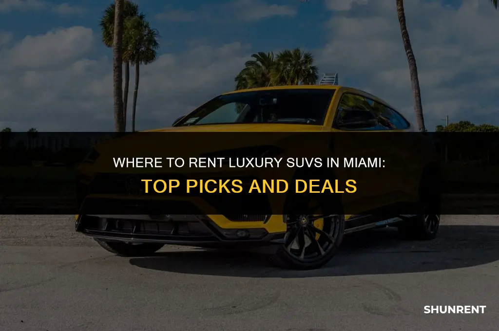 where to rent luxury suv in miami