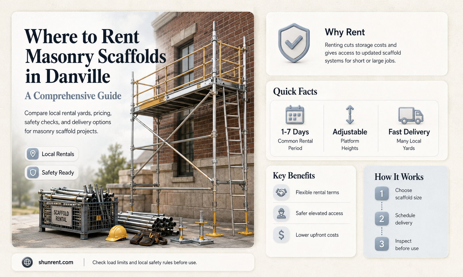 does anywhere in danville rent masonary scaffolds