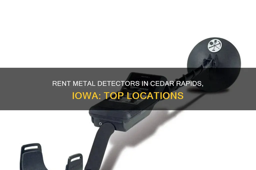 where to rent metal detector cedar rapids iowa