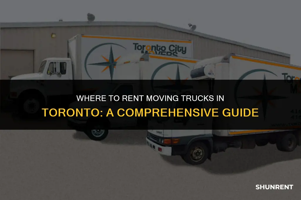 where to rent moving trucks in toronto