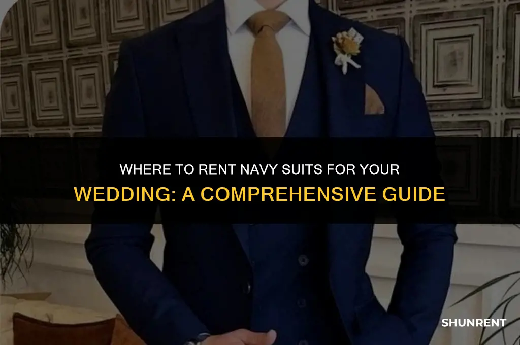 where to rent navy suits for wedding