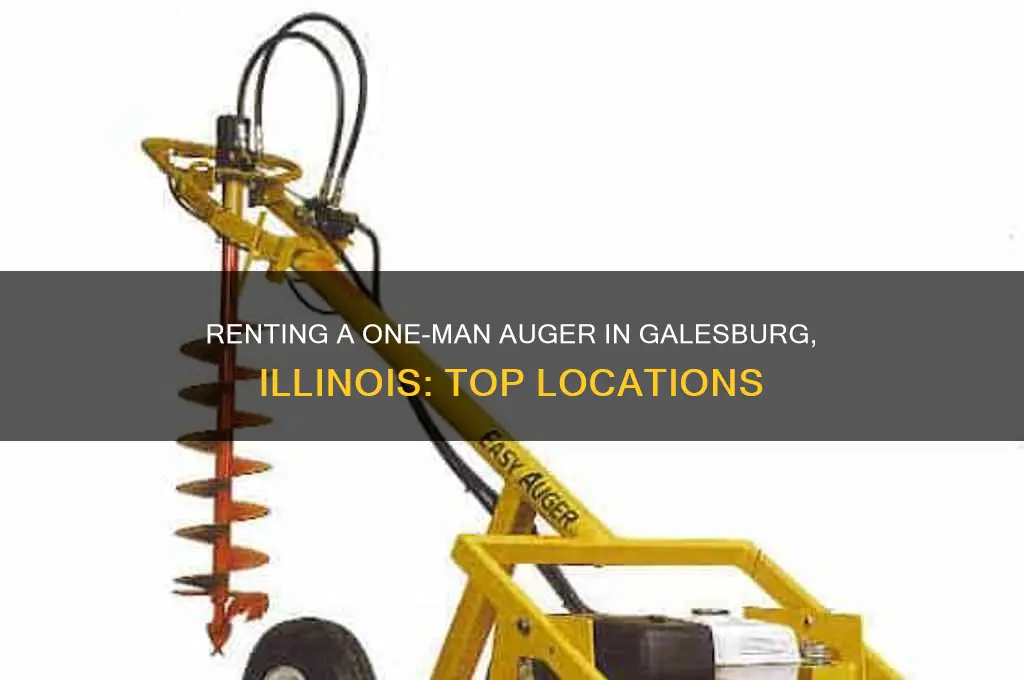 where to rent one man auger in galesburg illinois