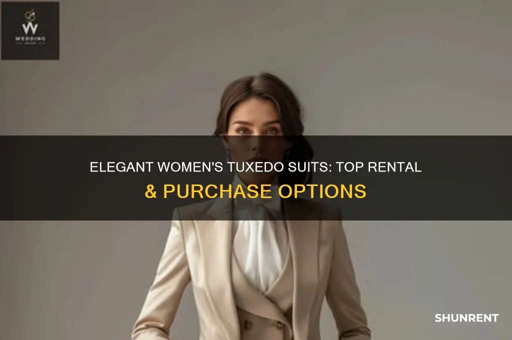 where to rent or purchase woman tuxedo suit