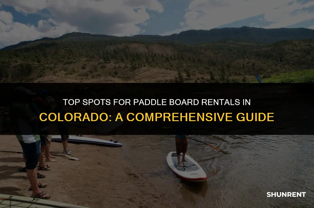 where to rent paddle boards in colorado