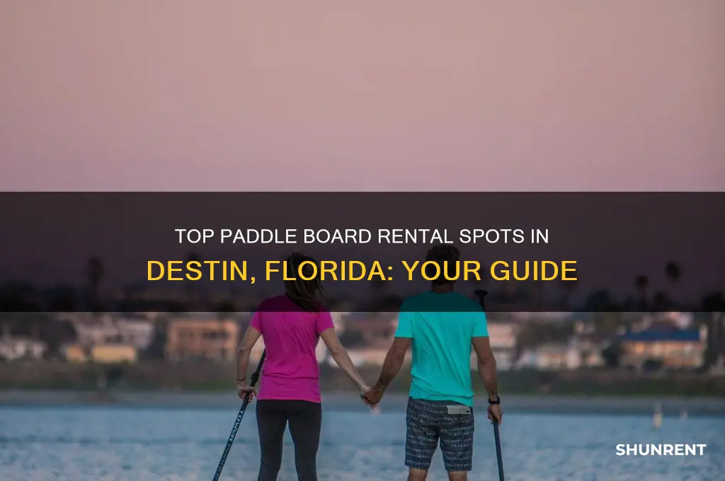 where to rent paddle boards in destin fl