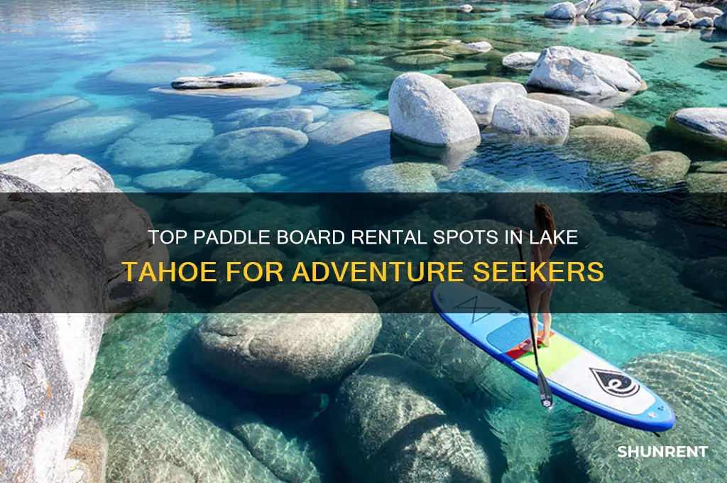 where to rent paddle boards in lake tahoe