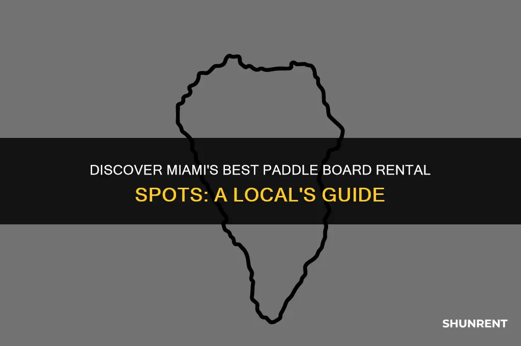 where to rent paddle boards in miami