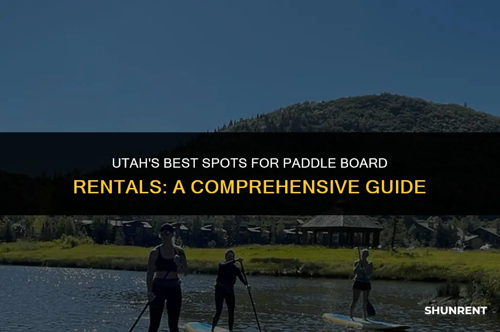 where to rent paddle boards in utah