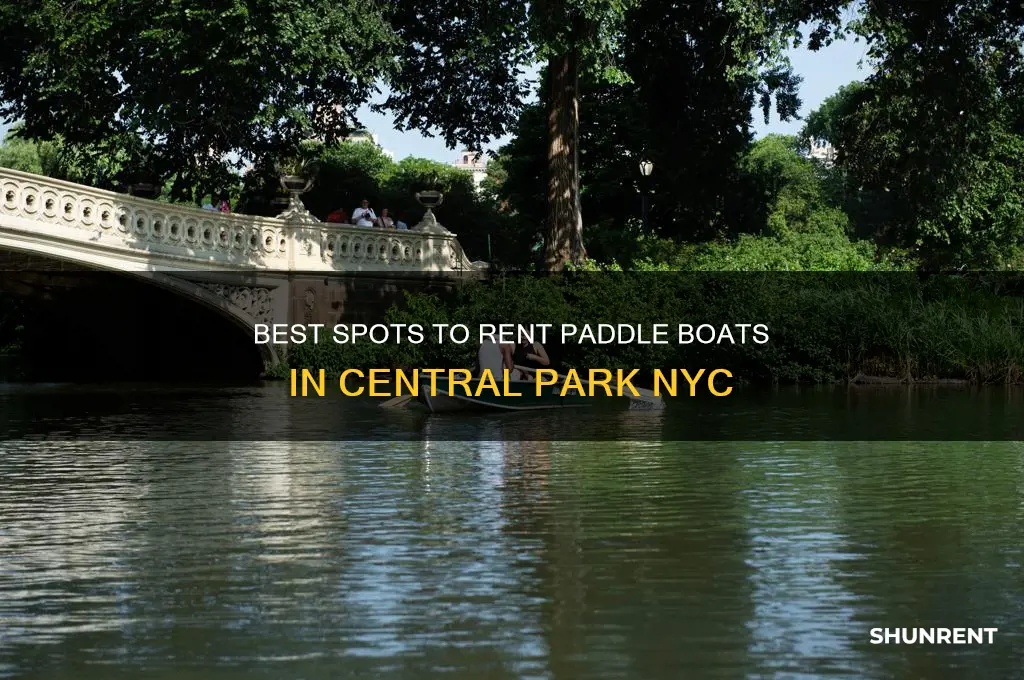 where to rent paddle boats in central park