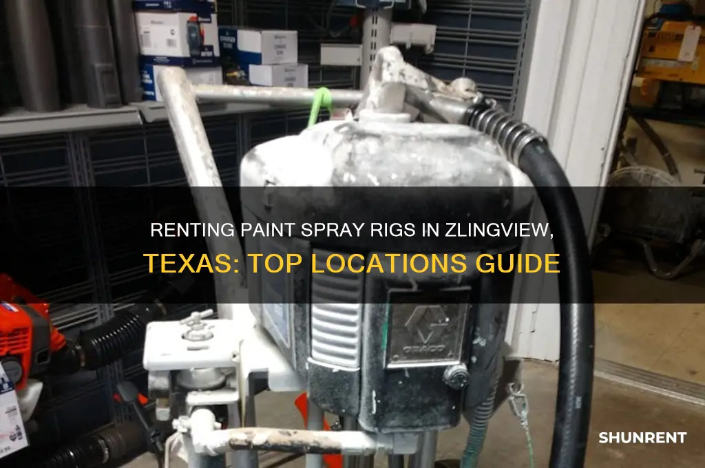 where to rent paint spray rig in zlingview texas