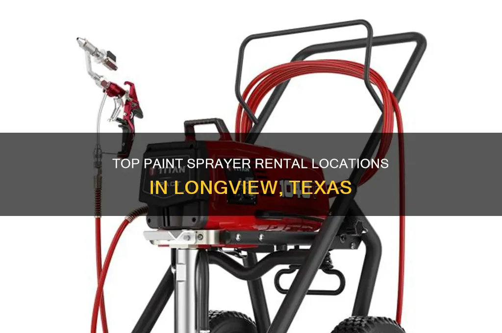 where to rent paint sprayer in longview texas