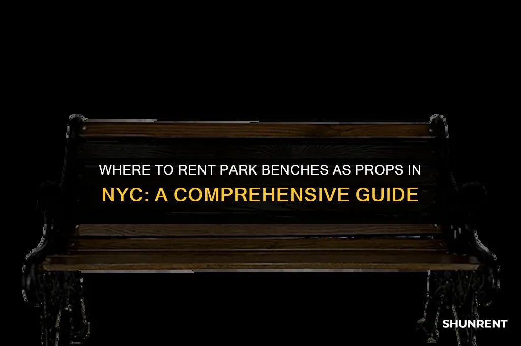 where to rent park benches prop nyc
