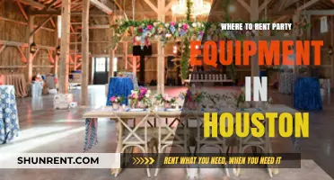 Houston's Best Spots for Renting Party Equipment
